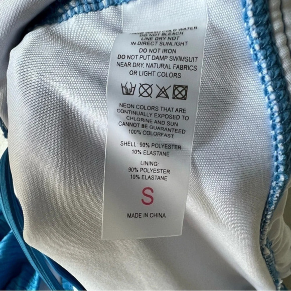 Ribbed One Piece Swimsuit Tummy Control High Cut Bathing Suit V Neck bikini - Picture 12 of 13